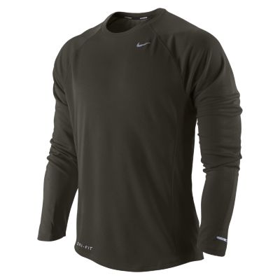 Men's Miler UV Long Sleeve Shirt - Olive Green