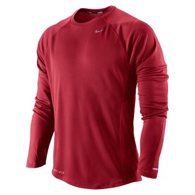 Men's Miler UV Long Sleeve Shirt - Red