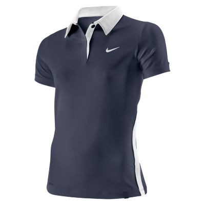 Girls' Border Polo - Navy / Dark Blue