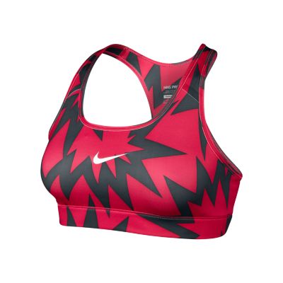 Women's Pro Printed Bra - Pink Pattern