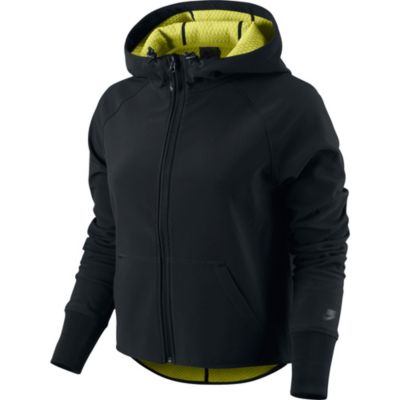Women's Drop Back Sphere Zip Hoody - Black