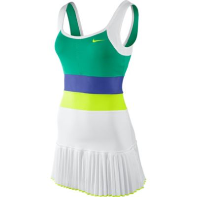 Women's Pleated Knit Dress - White