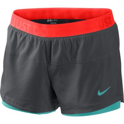 Women's Nike Icon Woven 2 in 1 Short - Gray