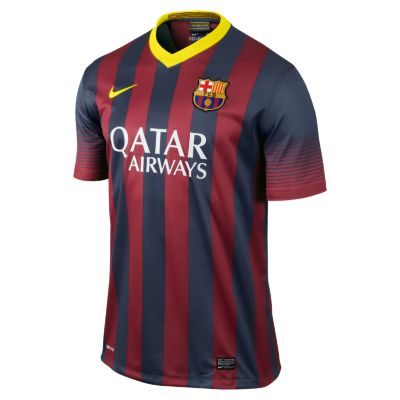 Men's FC Barcelona Home Replica Jersey - Navy/Dark Blue