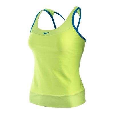 Women’s Dri-FIT Strappy Tank Top - Light Green/Lime