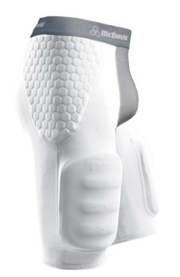 Adult HexPad Girdle w/ Hardshell Thigh Pad - White