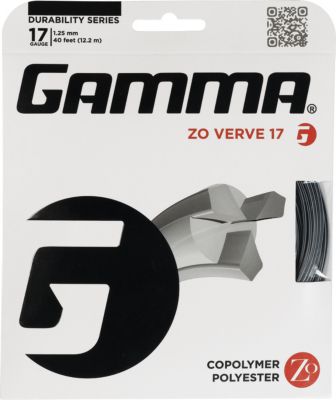 Zo Verve 17g Racquet String - White/Black