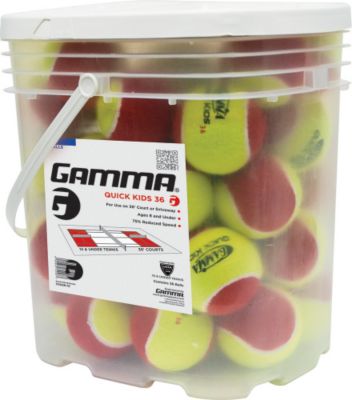 Quick Kids Ball Bucket - Red/Yellow
