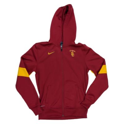 Women's USC  Zip Performance Hoody - Red