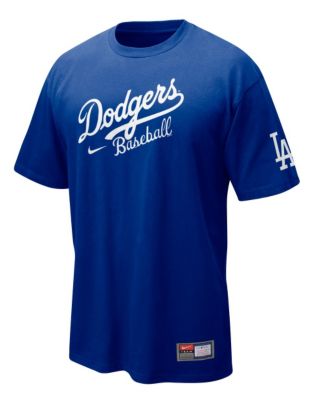 Men's Dodgers MLB SS Practice Tee 11 - Royal Blue / Sapphire
