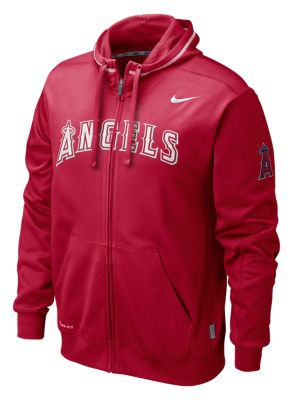 Men's Angels TKO Therma-FIT Zip Hoody - Red