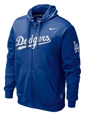 Men's Dodgers TKO Therma-FIT Zip Hoody - Royal Blue / Sapphire