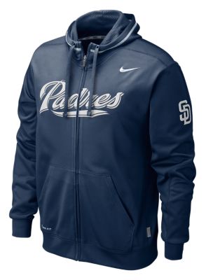Men's Padres TKO Therma-FIT Zip Hoody - Navy / Dark Blue