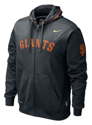 Men's Giants TKO Therma-FIT Zip Hoody - Black