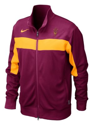 Men's ASU Swagger Knit Jacket - Maroon / Dark Red