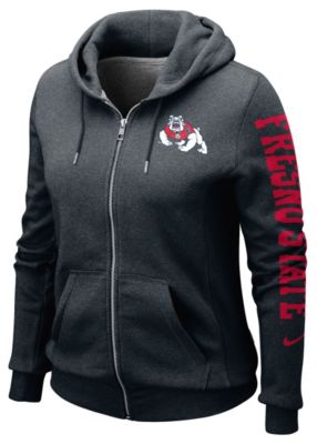 Women's Fresno St. Rally FZ Hoody - Black