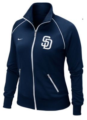 Women's Padres Track Jacket - Navy / Dark Blue