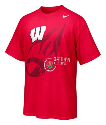 Men's Wisconsin 2012 Rose Bowl Bound Tee - Red