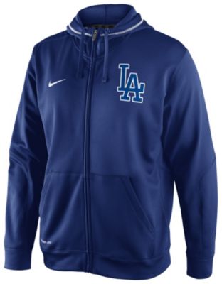 Men's Dodgers TKO Therma-FIT Zip Hoody  - Royal Blue / Sapphire