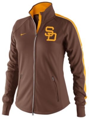 Women's Padres Dri-FIT Tempo Track Jacket - Brown