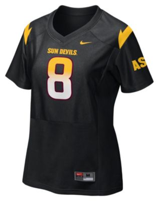 Women's ASU Football Replica # 8 Jersey - Black