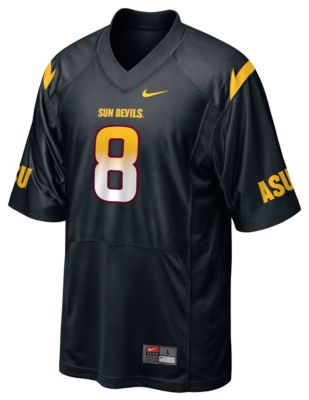 Men's ASU Football Replica # 8 Jersey - Black