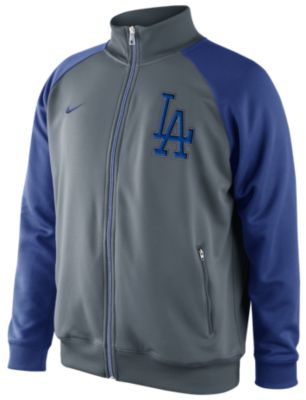 Men's Dodgers Track Jacket - Charcoal
