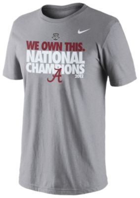 Men's Alabama 2012 BCS National Champions Tee - Dark Gray