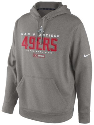 Men's 49ers Beveled SB'12 KO Hoody - Dark Gray