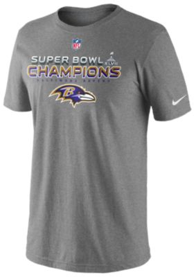 Men's Ravens Super Bowl Champion '12 Tee - Dark Gray