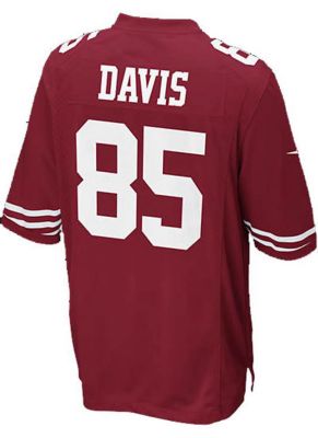 Men's 49ers Davis SB '12 Jersey - Red