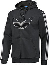 Men's High Def Trefoil Hoody - Charcoal