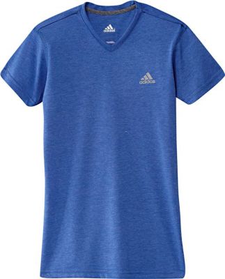 Girls' Ultimate V-neck Short Sleeve Tee - Lab Blue/Heather