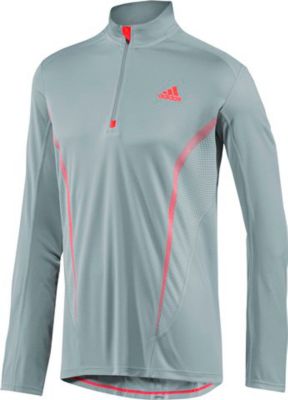Men’s adistar<sup>™</sup> Long-Sleeve Running Shirt - Gray