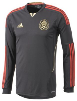 Men's Mexico Away L/S Jersey - Black