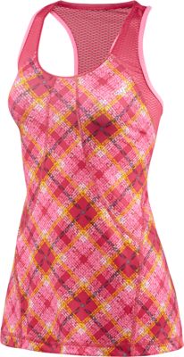 Women's Powerluxe No Fuss Plaid Tank - Pink Pattern