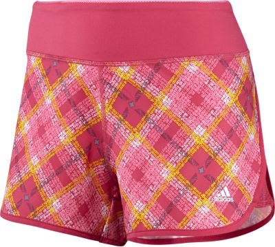 Women's Powerluxe No Fuss Plaid Short - Black