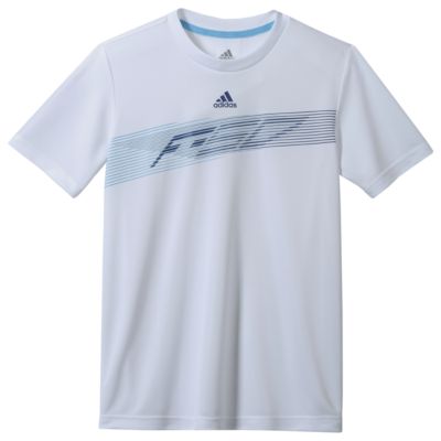 Boys' F50 Poly Short Sleeve Tee - White