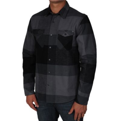 Men's Drift Wood L/S Woven - Black Patterned