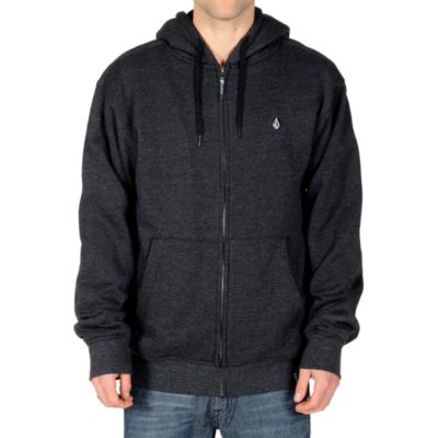 Men's Solid Speckle Lined Fleece - Black