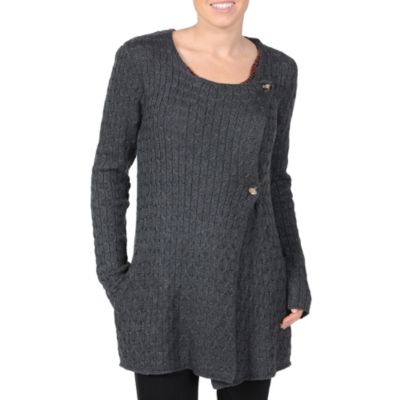 Women's Twisted Sista Sweater Jacket - Charcoal