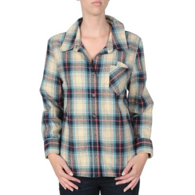Wms Frequency Fan L/S Top - Blue Patterned