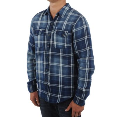 Men's Lambert L/S Shirt - Blue Patterned