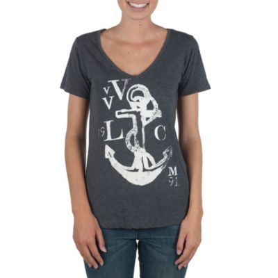 Women's Shark Attack Boyfriend V - Charcoal