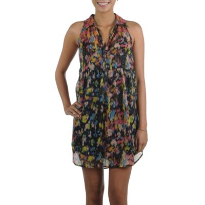 Women's Not So Classic Bare Dress - Black Patterned