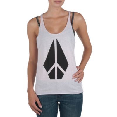 Women's Peace of Me Hi-Low Twist Tank - Light Purple