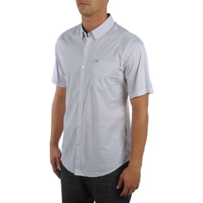 Men's Checkout S/S Woven - White Patterned