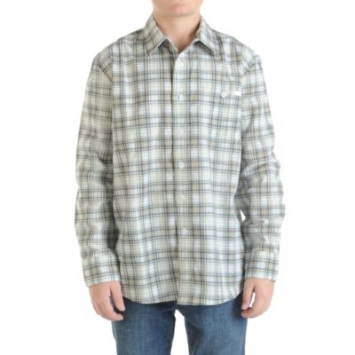 Boys' Mystosector L/S Woven - White Patterned