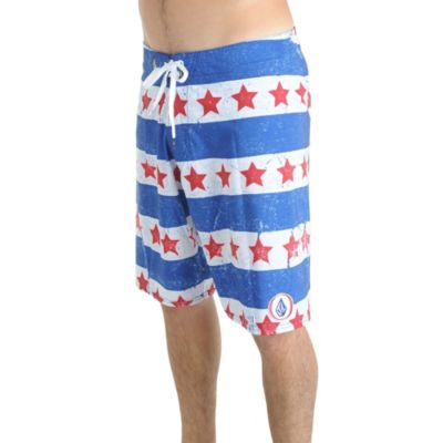 Men's Merica Boardshort - Blue Patterned