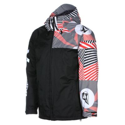 Men's Cross Stone Insulated Jacket - Black Patterned